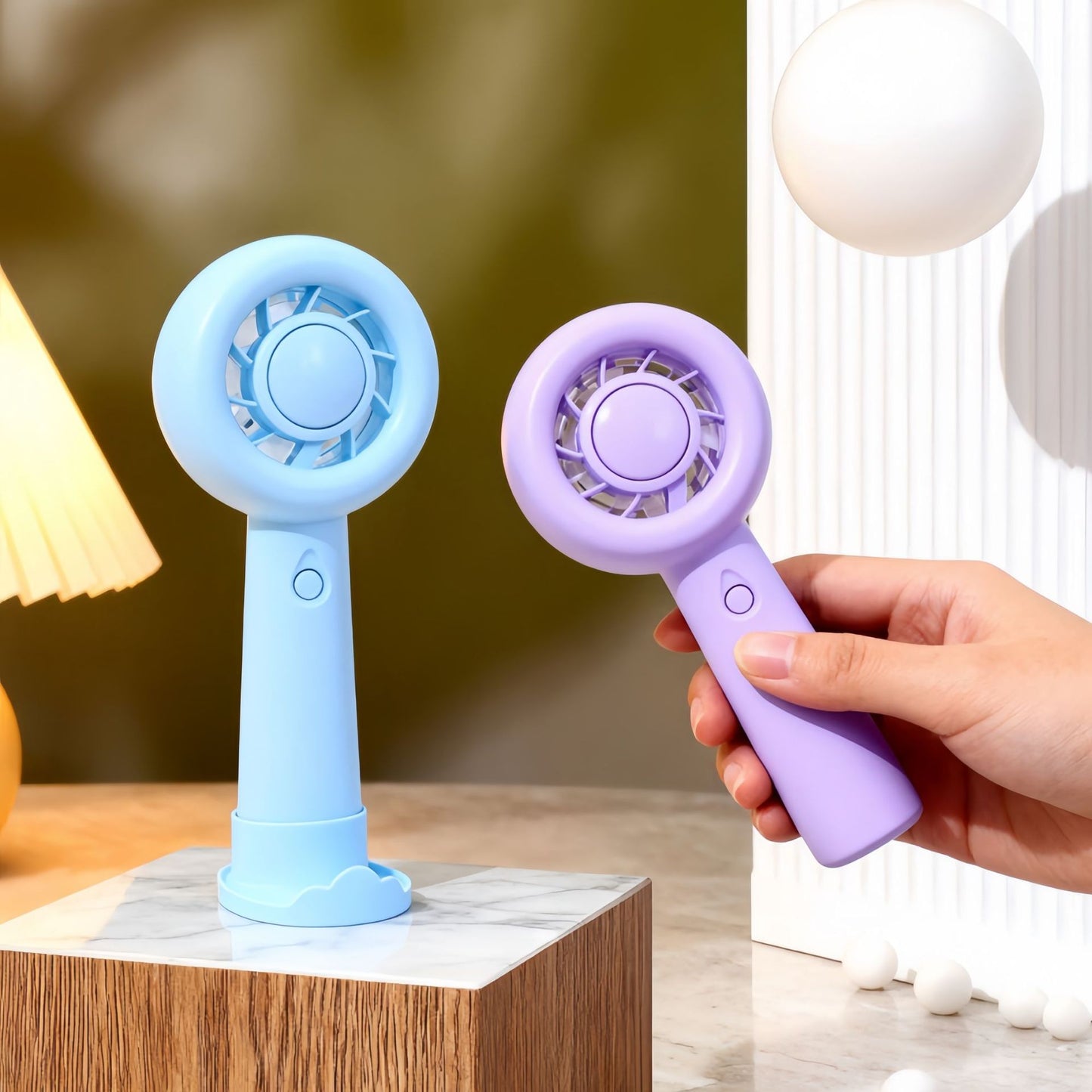 Damen Tragbarer Handventilator mit ergonomischem Design und USB-Ladefunktion Brehn