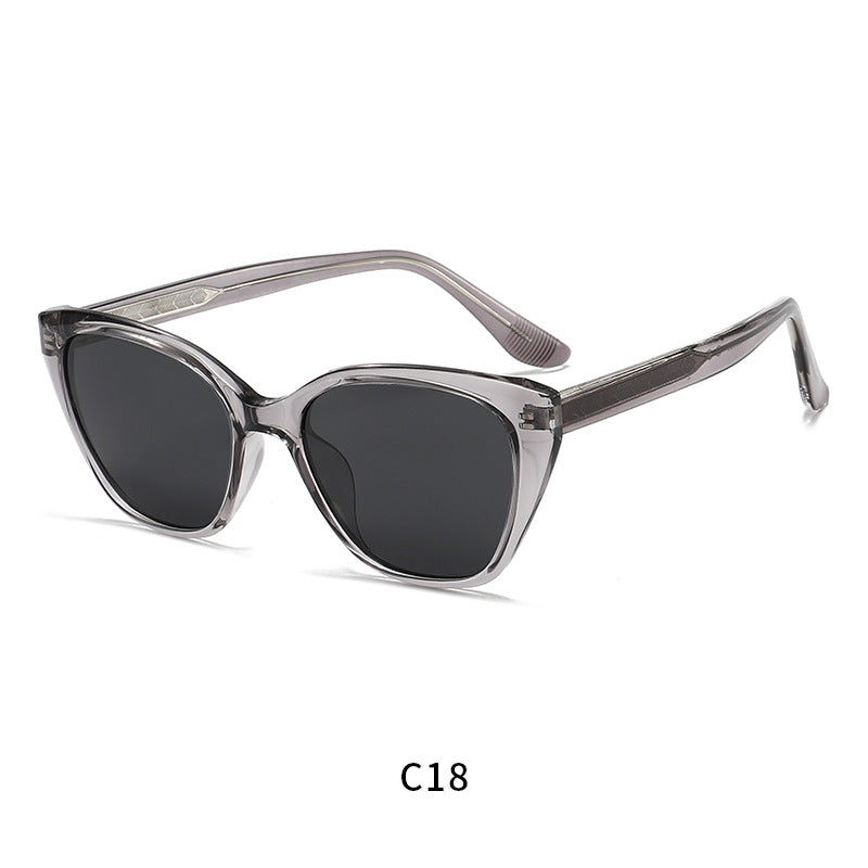 Damen moderne Cat-Eye Sonnenbrille mit UV-Schutz und schickem Rahmen Brehn