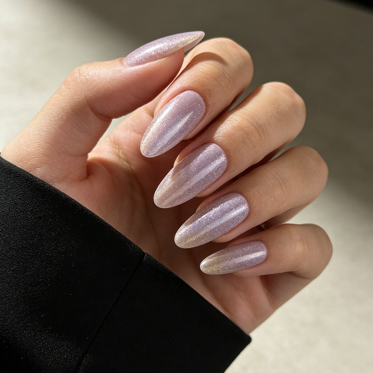 Glitzernde Ombre Stiletto Press-On Nägel Brehn