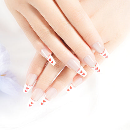 Romantisches Herz-Themen Druck-Nagelset Brehn