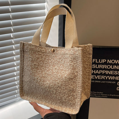 Blumenmuster Stoff Schultertasche