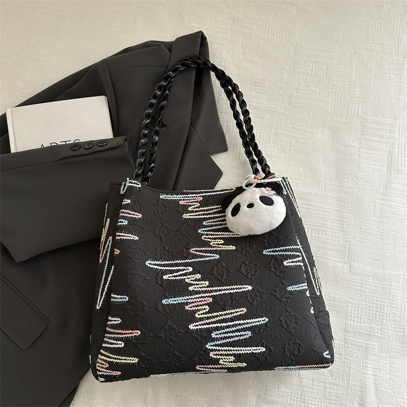 Gepolsterte dekorative Schultertasche Brehn