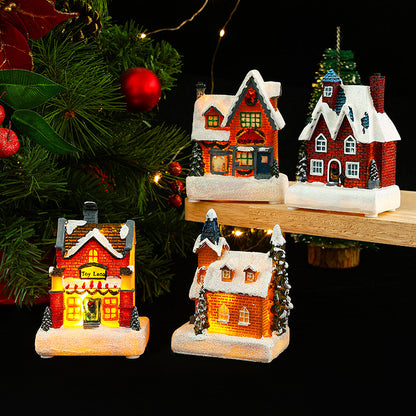 Dekorative Weihnachtsbeleuchtung mit LED-Hausdesign Brehn