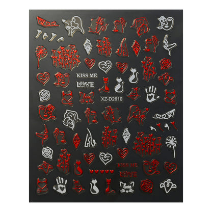 Niedliche, liebevoll gestaltete Nagelkunst-Anhänger