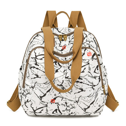 Stylischer Blumenmuster Rucksack Brehn