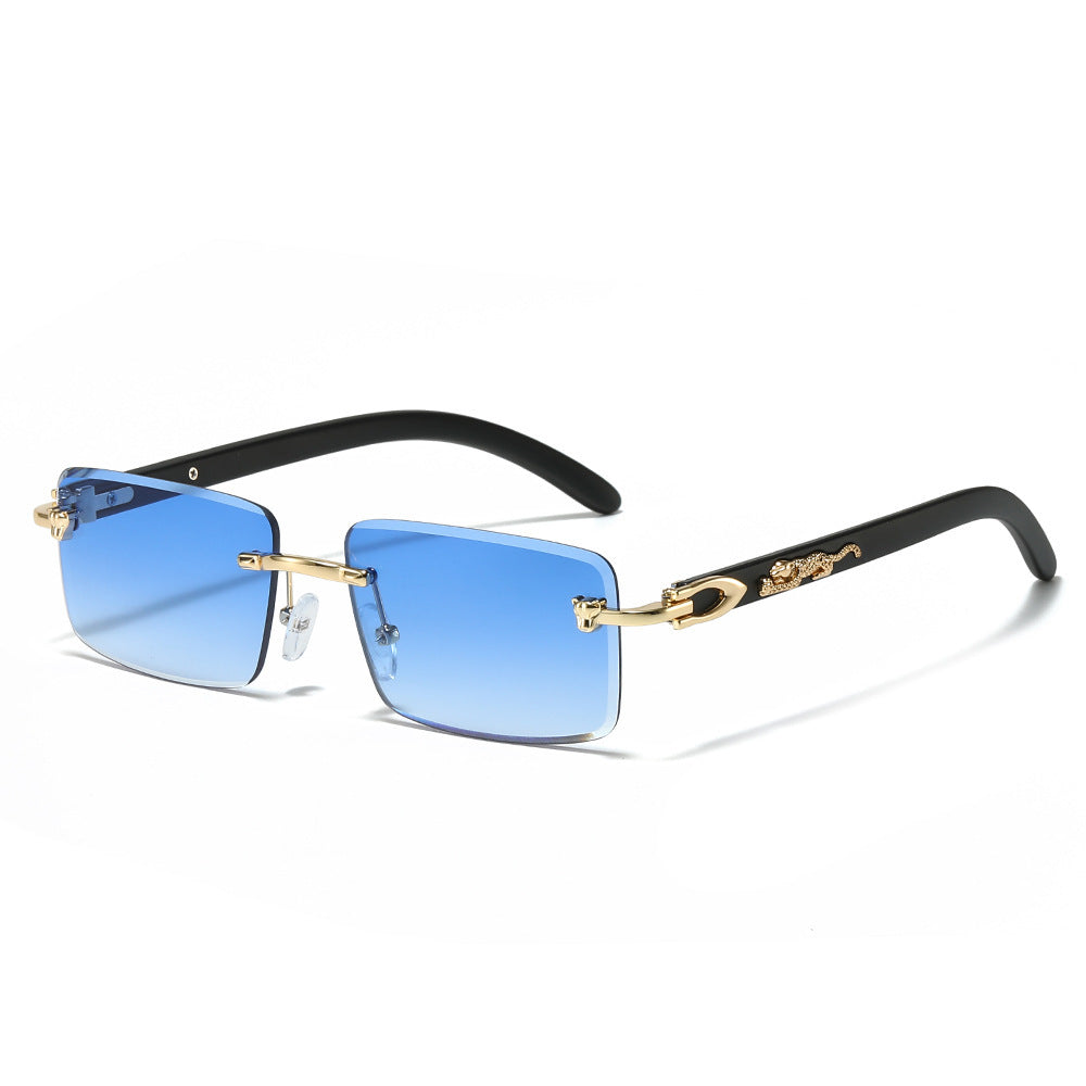 Modische Retro Rechteck-Sonnenbrille Brehn