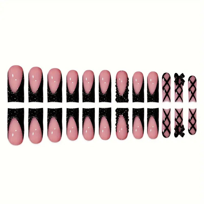 Glamouröse 3D Nagelkunst Verlängerungen Brehn