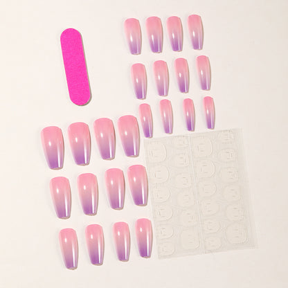 Glänzende Ombre Gel Nagelkunst Verlängerungen Brehn