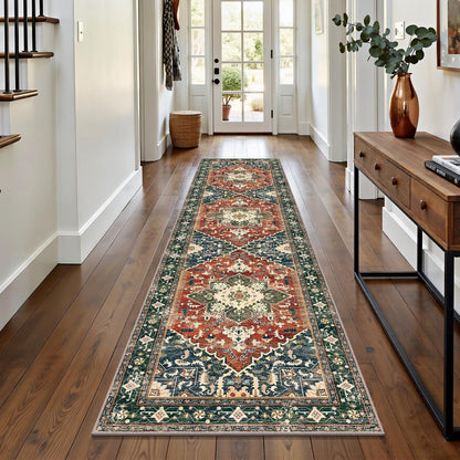 Vintage-inspirierter geometrischer Teppich