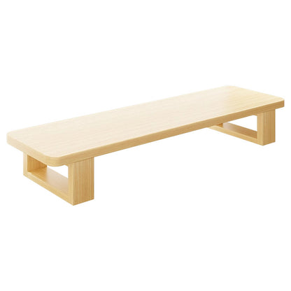 Breite Holz-Monitorständer-Regal mit Unterregal-Speicher und Kabelmanagement