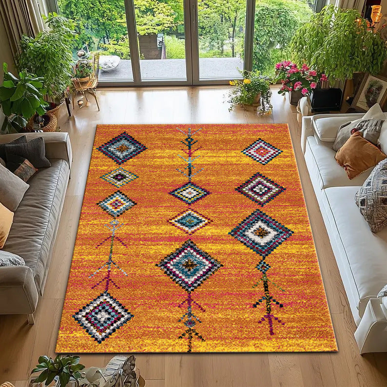 Bohemian geometrisches Muster Teppich Brehn