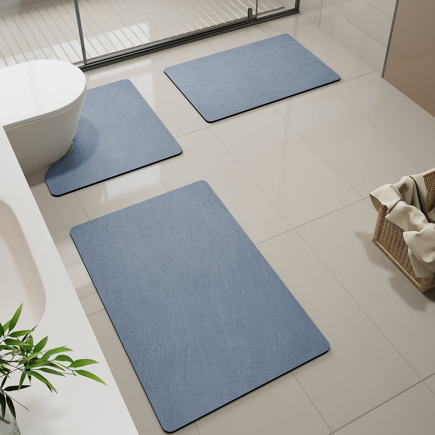 Weiches Badezimmer-Komfortmatten-Set Brehn
