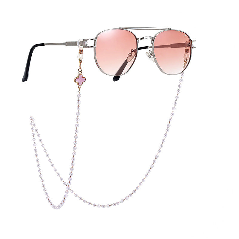 Elegante Perlen Sonnenbrillen Kette Brehn
