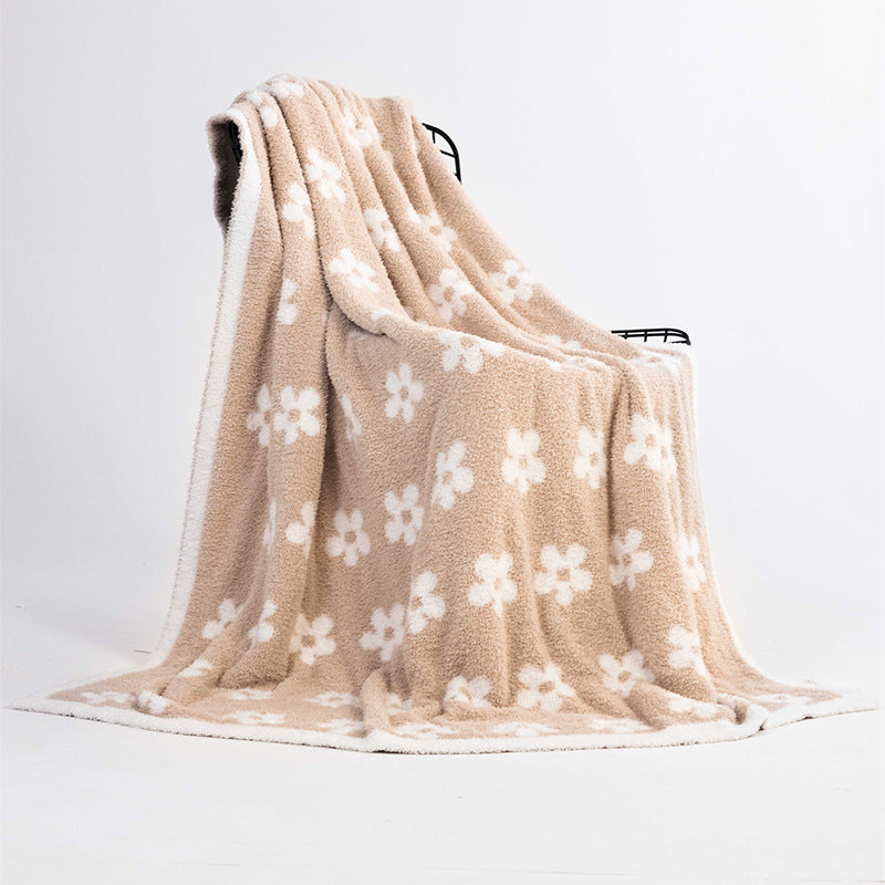 Extraweiche Flauschdecke mit Teddy-Finish und Blumenrelief