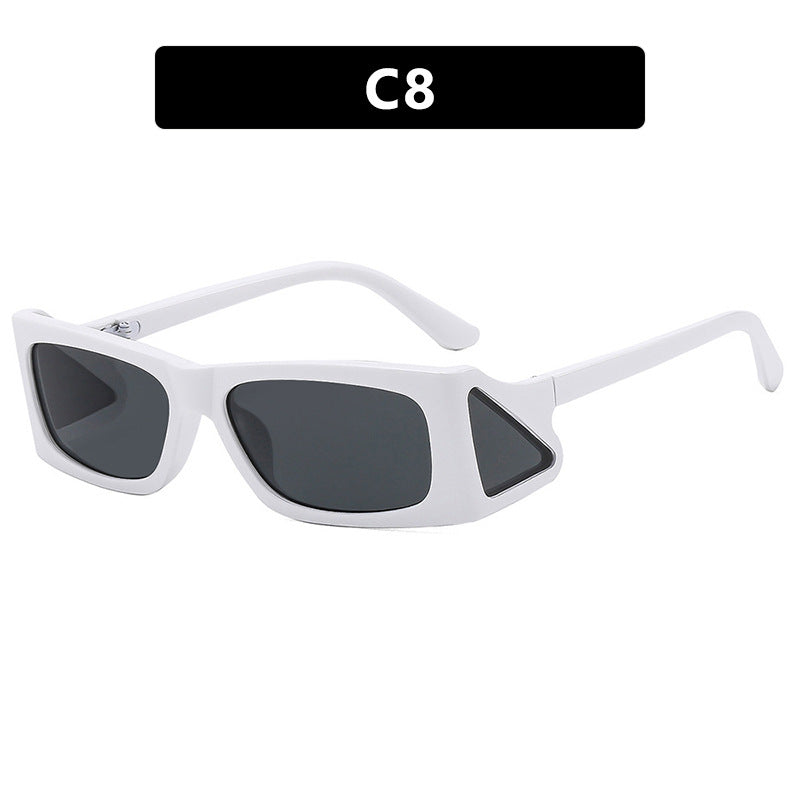Damen extravagante Sonnenbrille im geometrischen Design Brehn