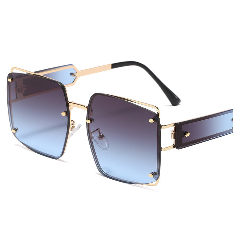 Damen elegante oversized Sonnenbrille mit markantem geometrischen Design Brehn