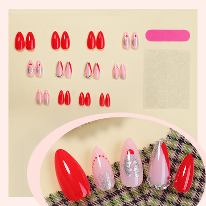Elegantes Glamouröses Press-On Nagelkunst Set Brehn
