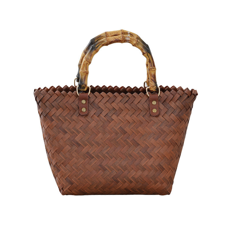 Handtasche Aus Geflochtenem Bast Brehn