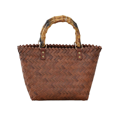 Handtasche Aus Geflochtenem Bast Brehn