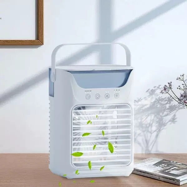 Unisex Einheitsgröße kompakte tragbare evaporative Mikro-Luftkühler mit herausnehmbaren Eisbehälter mehr Geschwindigkeiten flüsterleiser Ventilator und verstellbaren Richtungsjalousien Brehn