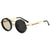 Damen vintage inspirierte runde Sonnenbrille mit einzigartigem Rahmen Brehn