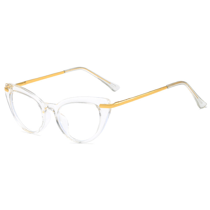 Damen Cat-Eye Sonnenbrille mit glanzvollem Metallrahmen Brehn