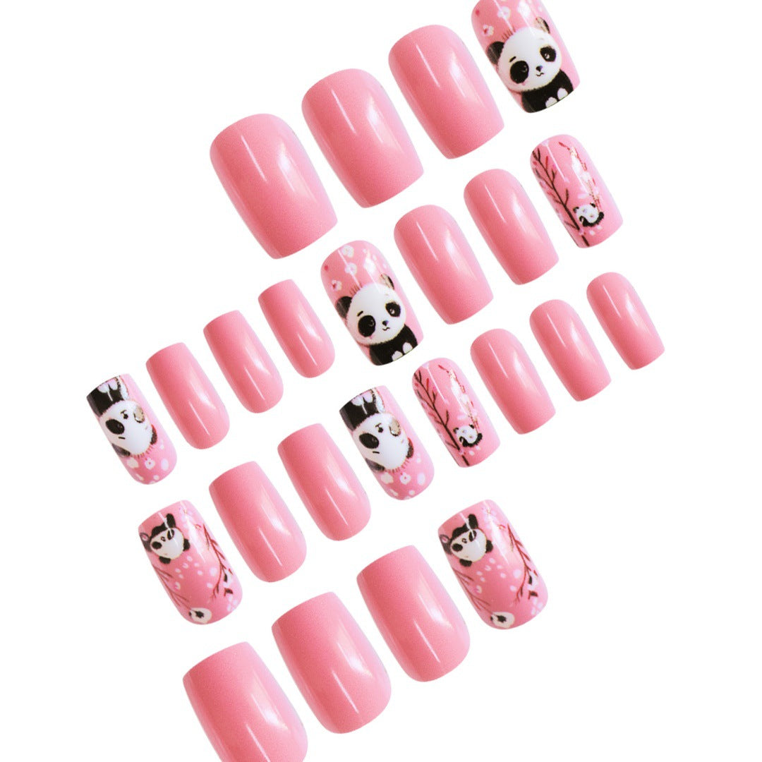 Thematic Panda Kunst Press-On Nagel Set Brehn