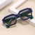 Damen modische geometrische Oversized-Sonnenbrille Brehn