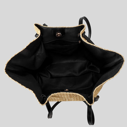 Geräumige Geflochtene Strohtasche