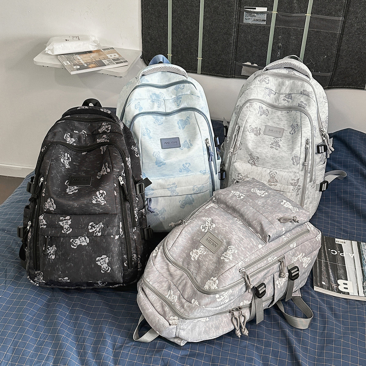 Stylische Blumenmuster-Rucksack Brehn