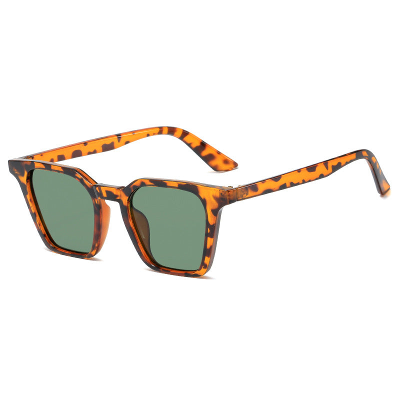Damen quadratische Sonnenbrille mit markantem Schilddesign und UV-Schutz Brehn