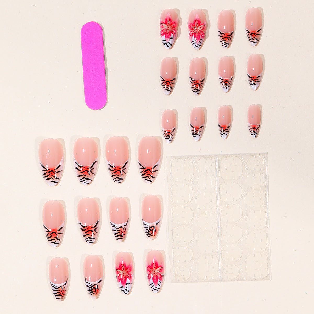 Künstlerisches Stiletto-Nageldesign Brehn