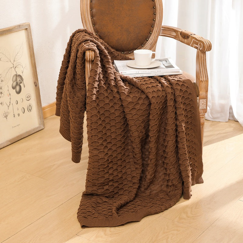 Gemütliche Strickwurfdecke Brehn