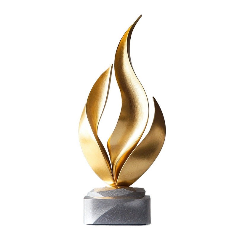 Abstrakte Flammen Skulptur