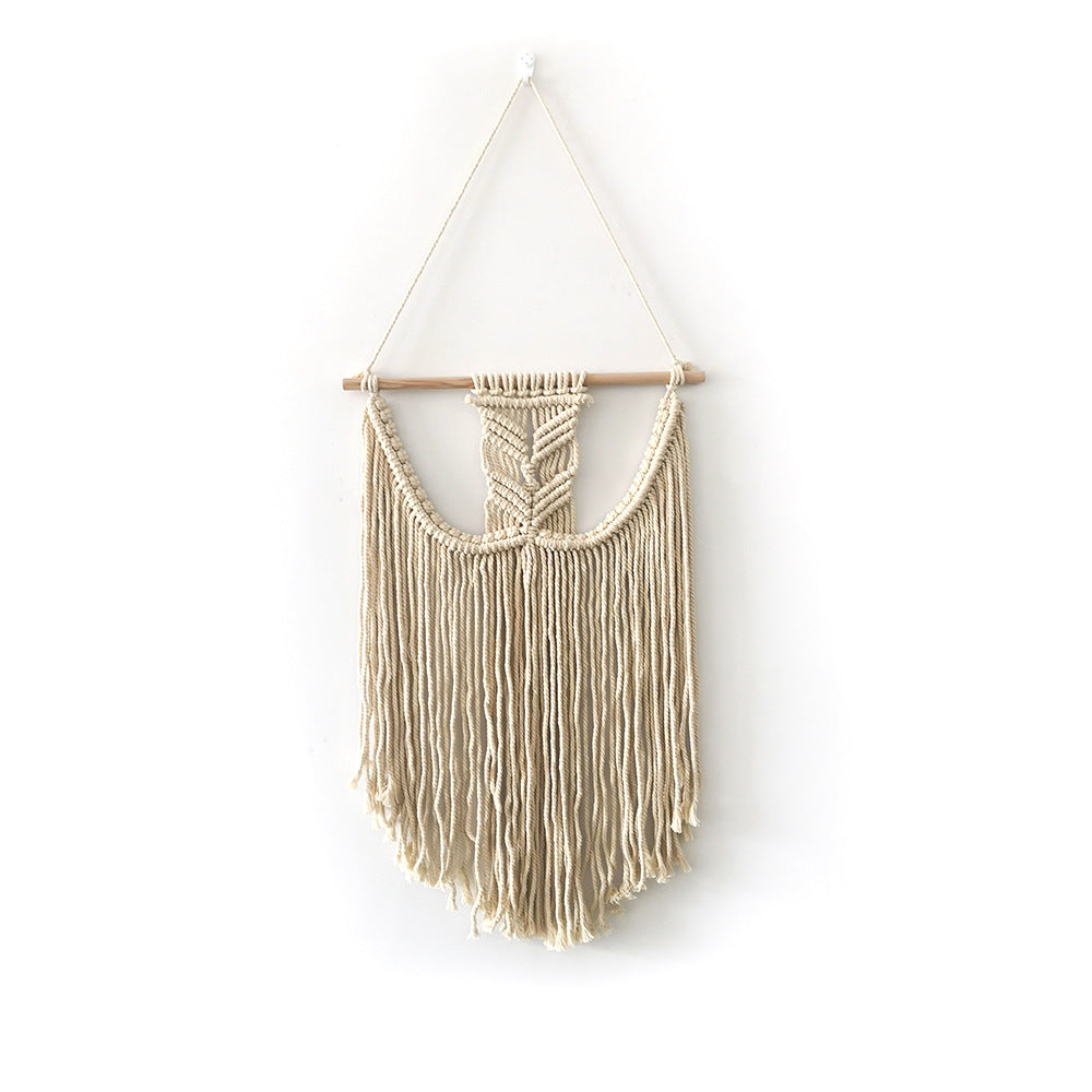 Macramé Wanddekoration mit kreativen Fransen