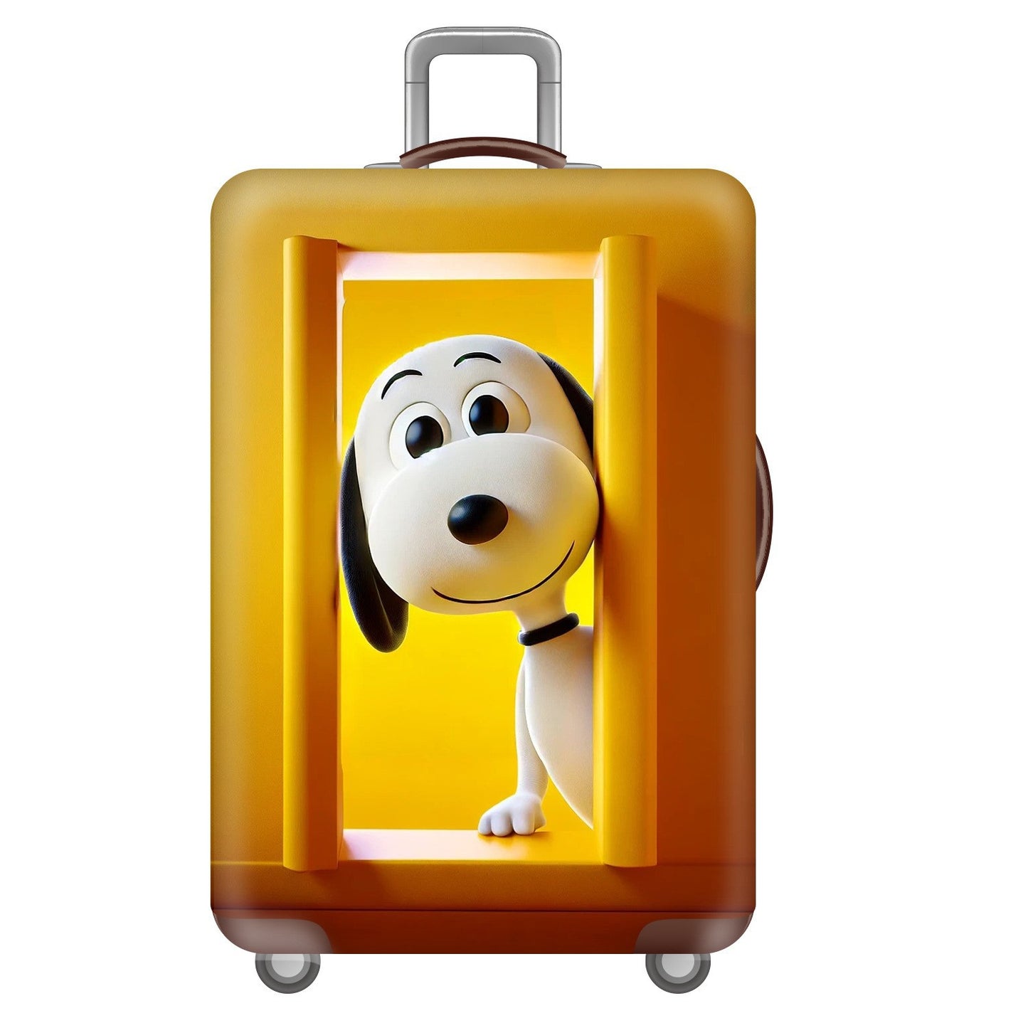 Unisex Hartschalenreisekoffer mit verspieltem Snoopy-Motiv Brehn
