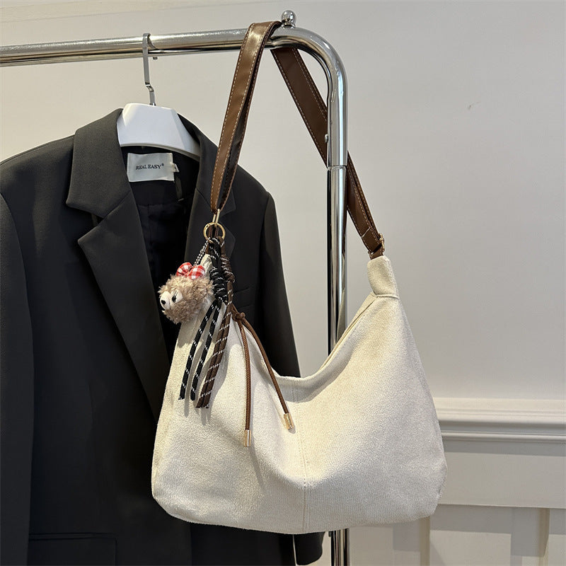 Weiche Wildleder Hobo-Handtasche Brehn