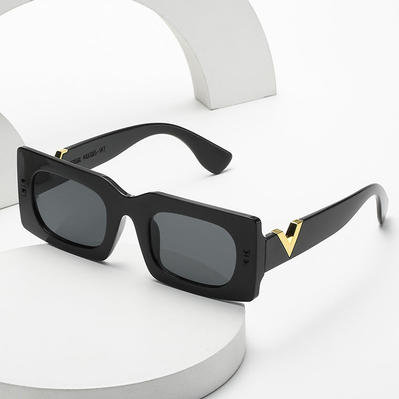 Damen oversized Sonnenbrille mit animalischem Muster Brehn