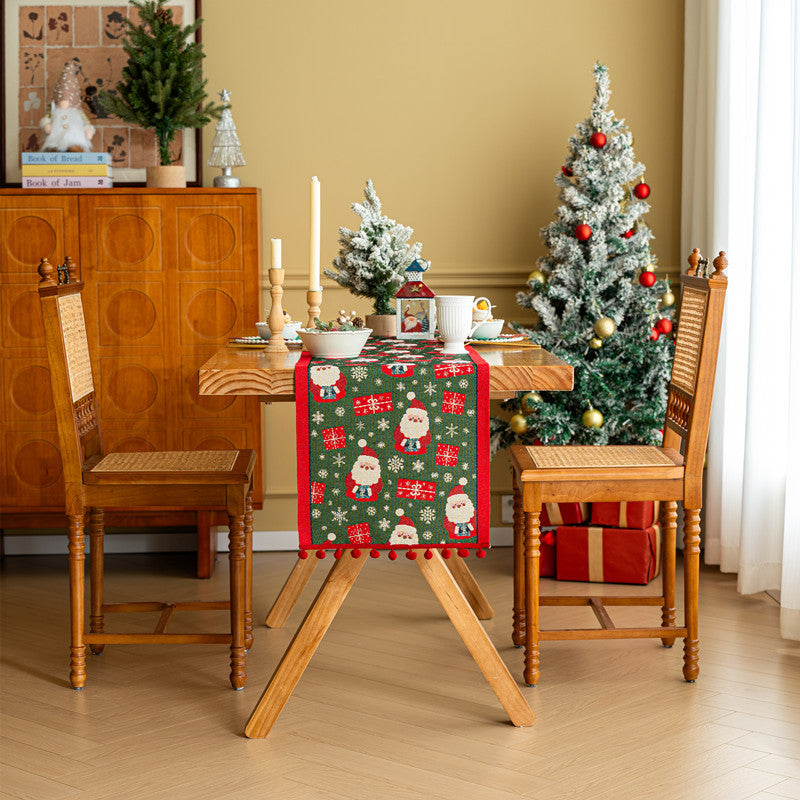 Festlicher Tischläufer mit Weihnachtsmotiv