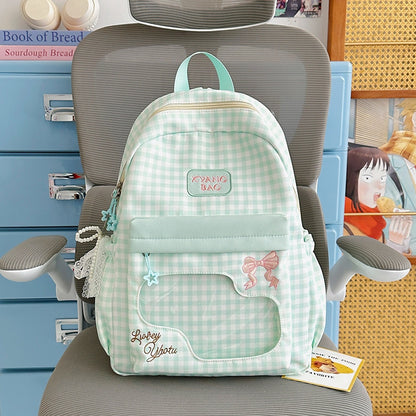 Niedlicher karierten Design Rucksack Brehn