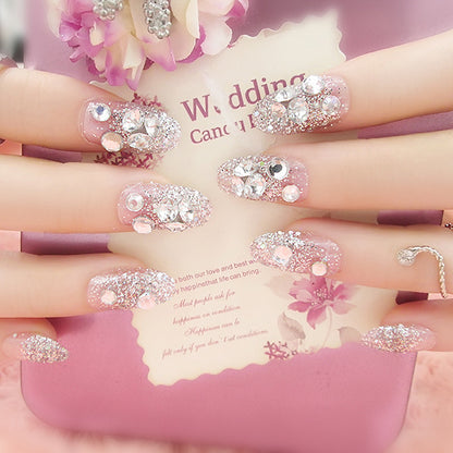 Dekoratives Floral Verziertes Aufklebenägel Set