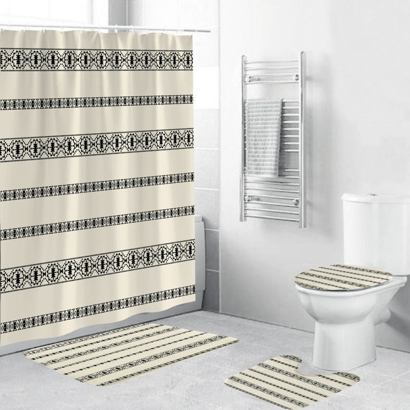 Chevron-Muster-Badezimmer-Set Brehn
