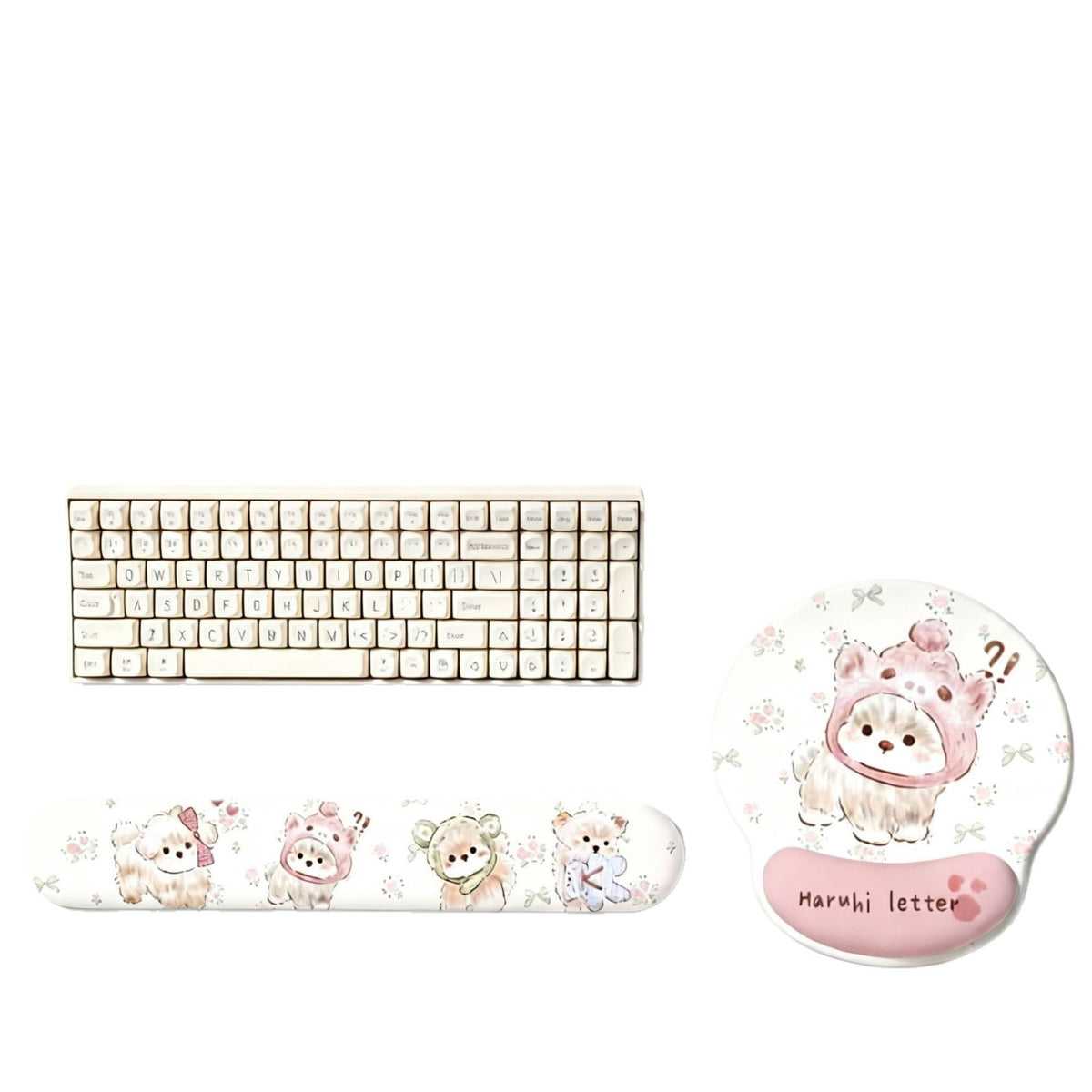 Niedliches Tier Tastatur und Mauspad Set