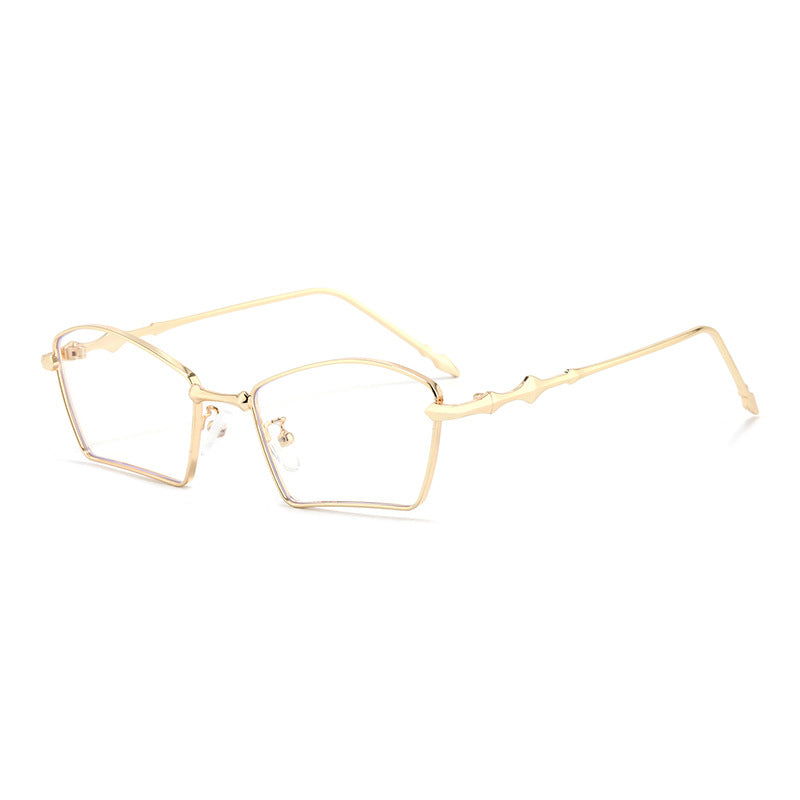 Damen trendige Sonnenbrille mit geometrischem Rahmen und gradienten Gläsern Brehn