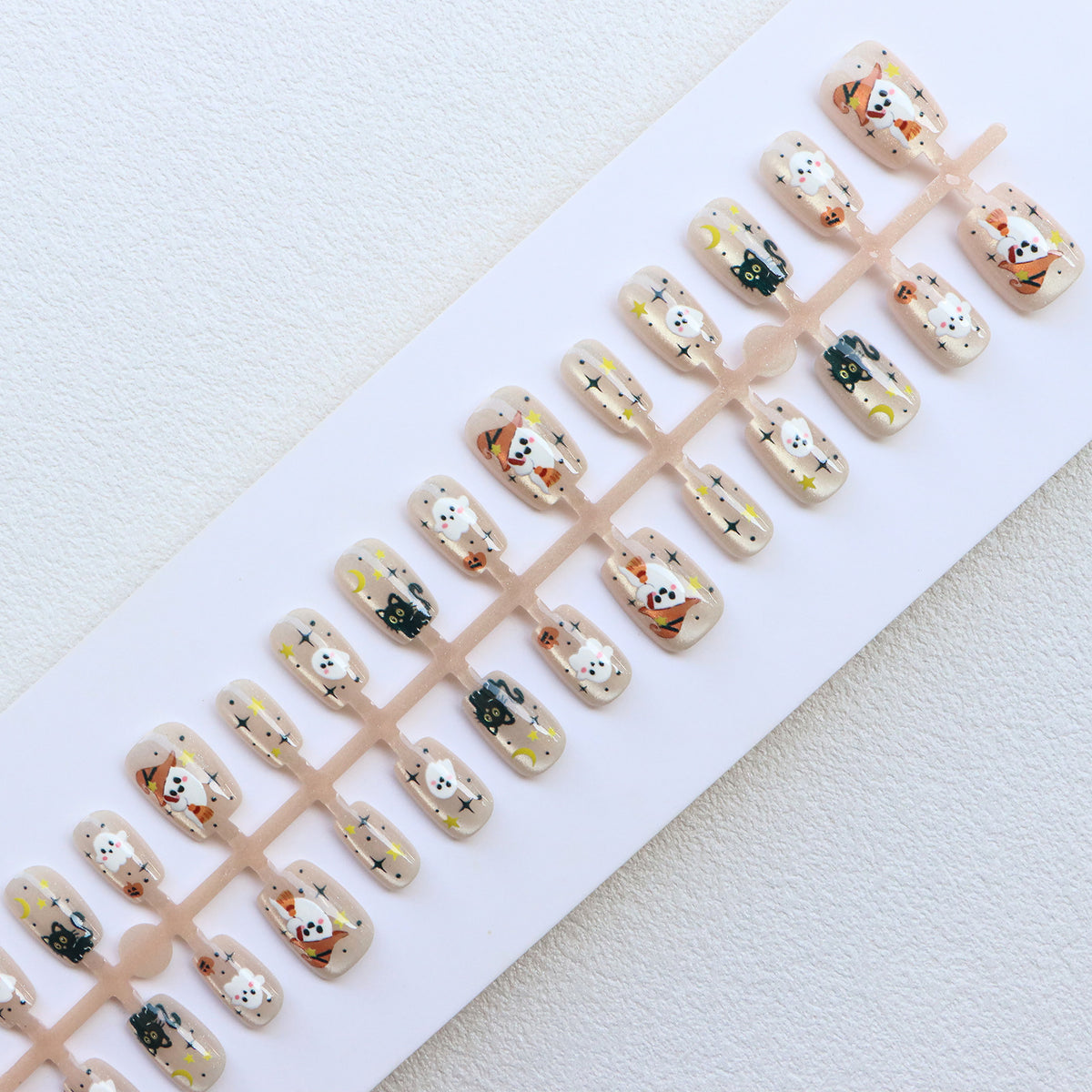 Halloween-Themen Press-On Nagelkunst Set Brehn