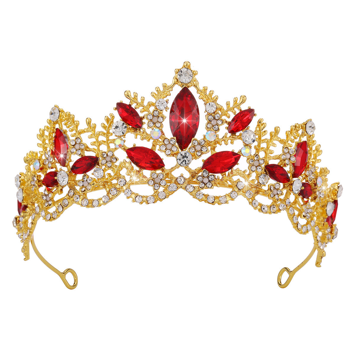 Damen Glamouröse Tiara mit funkelnden Kristallverzierungen Brehn