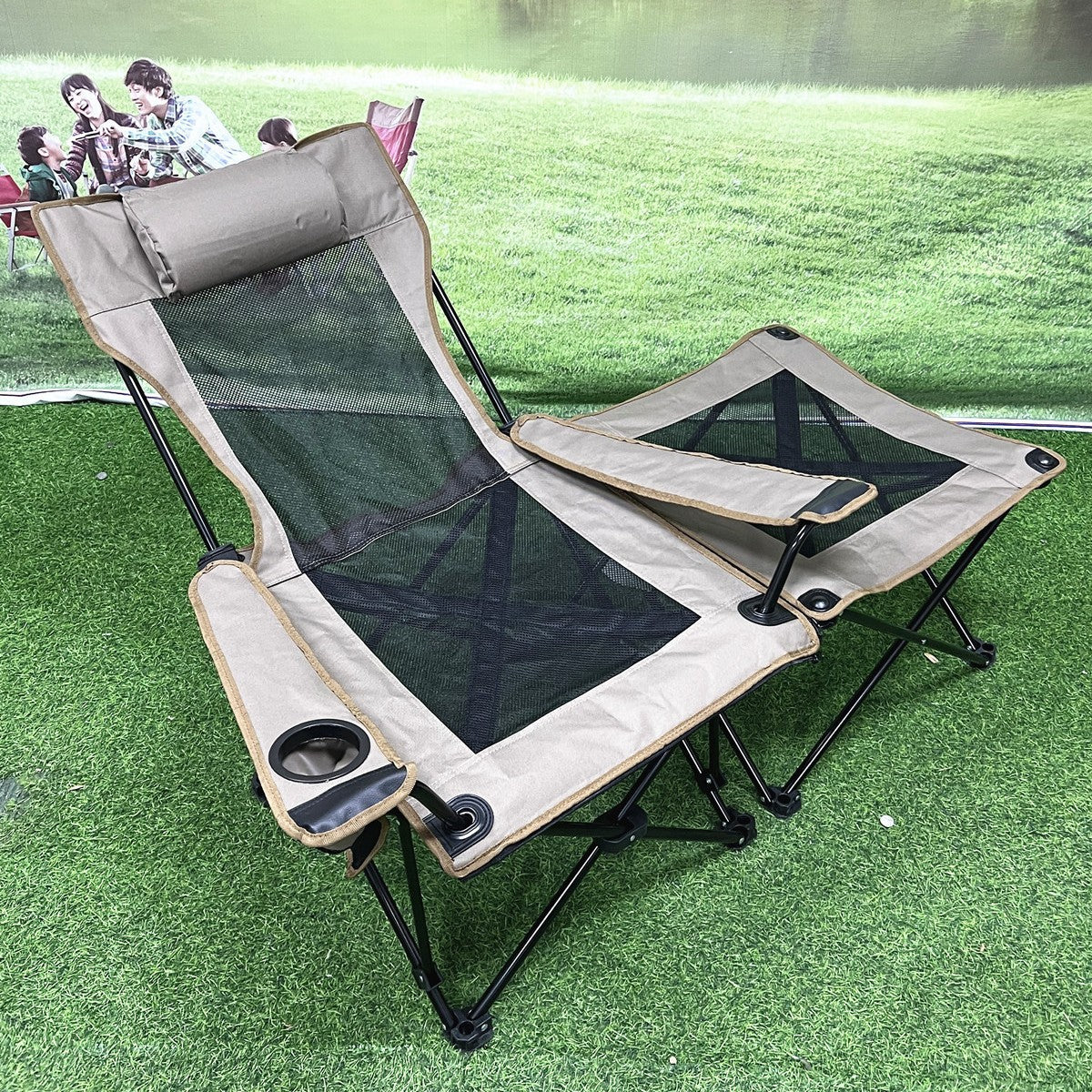 Portabler Klapp-Lounge-Stuhl