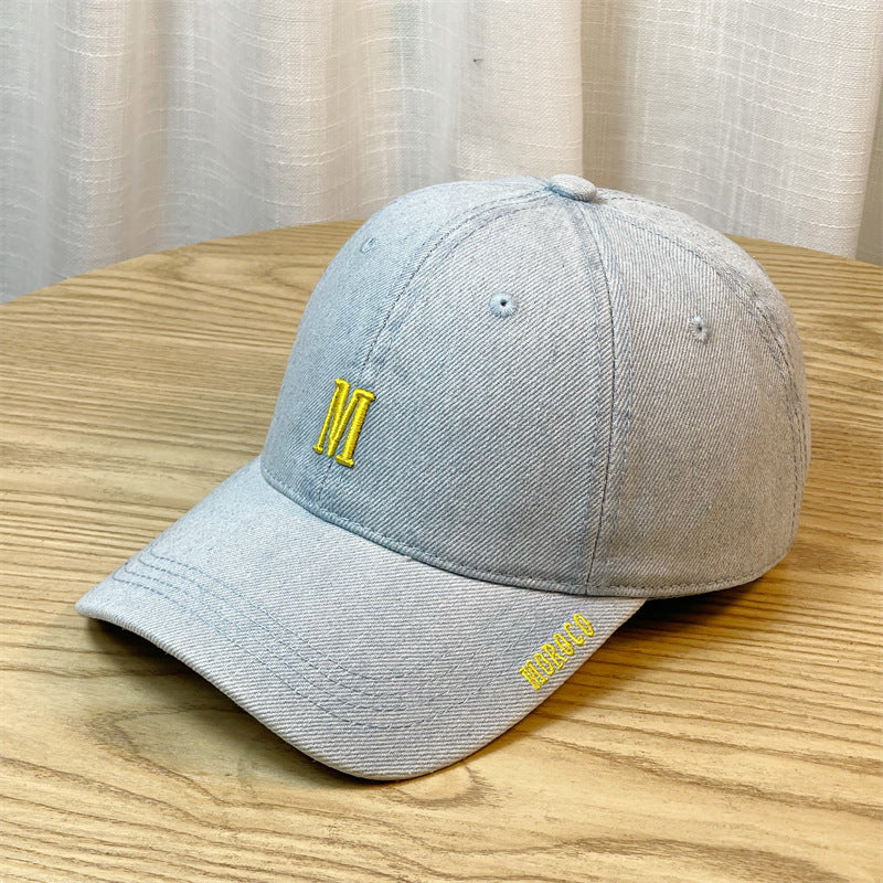 Männer bestickte Denim Baseballmütze Brehn