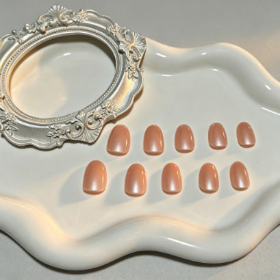 Natürlicher Finish Press-On Nagelverlängerungen Brehn