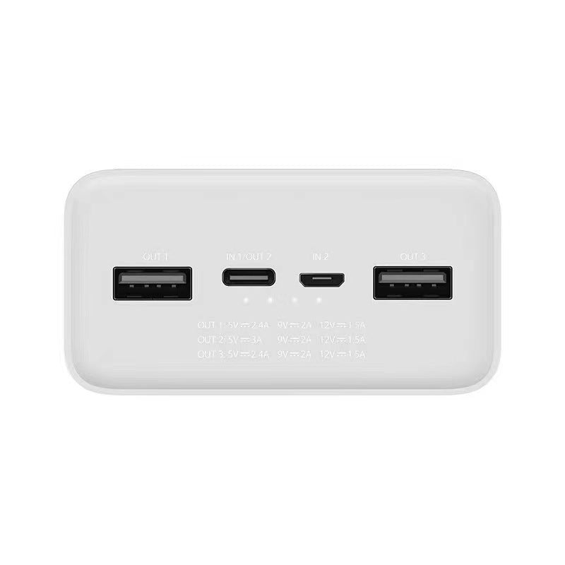 Hochkapazitäts-USB-C tragbare Powerbank mit zwei USB-A Schnellladeanschlüssen und LED-Anzeigen Brehn